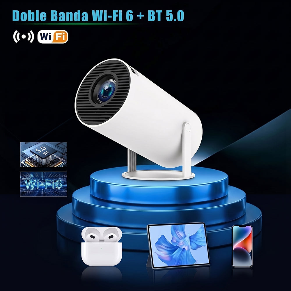 AciCifra Proyector Portátil HD Android 11 WiFi 6