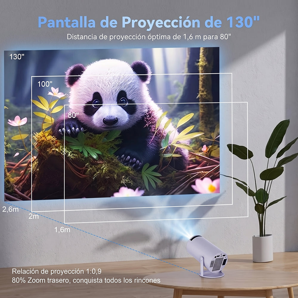 AciCifra Proyector Portátil HD Android 11 WiFi 6