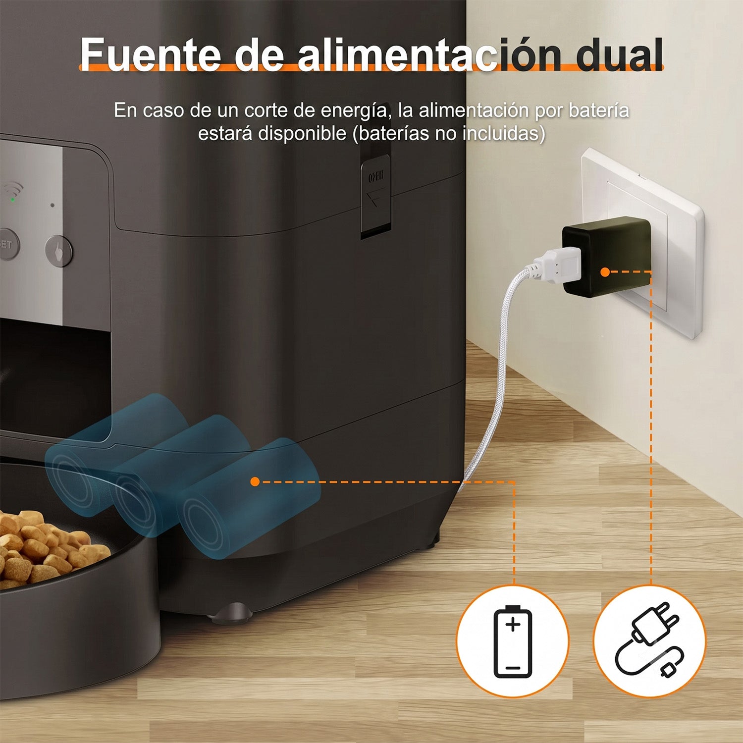 AmorDulco Comedero Automático WiFi para Mascotas