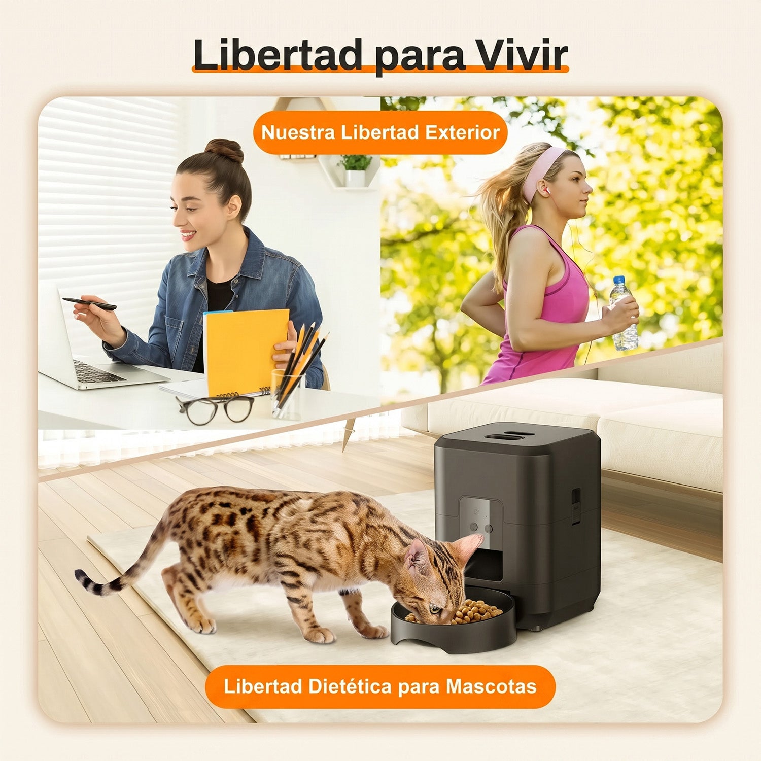 AmorDulco Comedero Automático WiFi para Mascotas