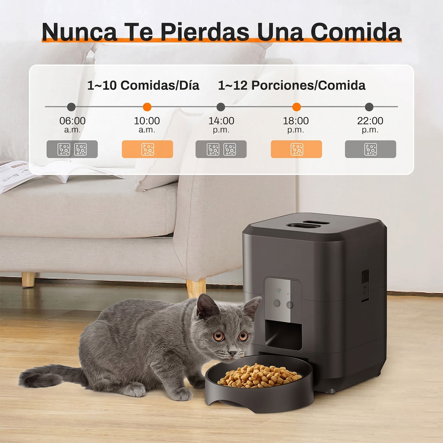 AmorDulco Comedero Automático WiFi para Mascotas