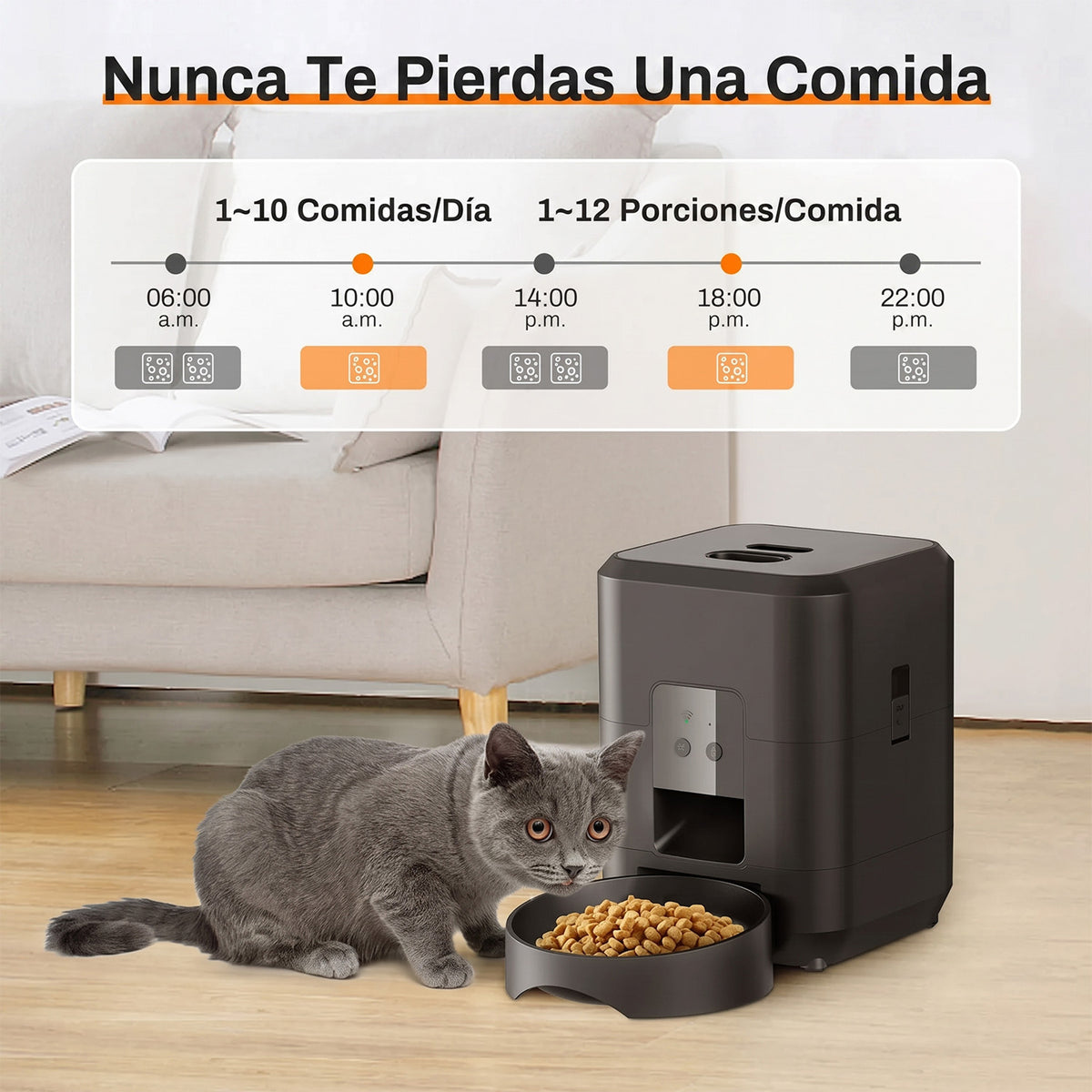 AmorDulco Comedero Automático WiFi para Mascotas