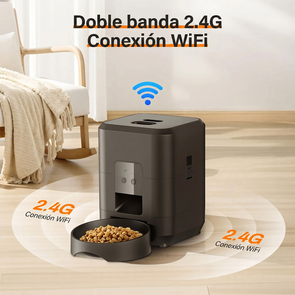 AmorDulco Comedero Automático WiFi para Mascotas