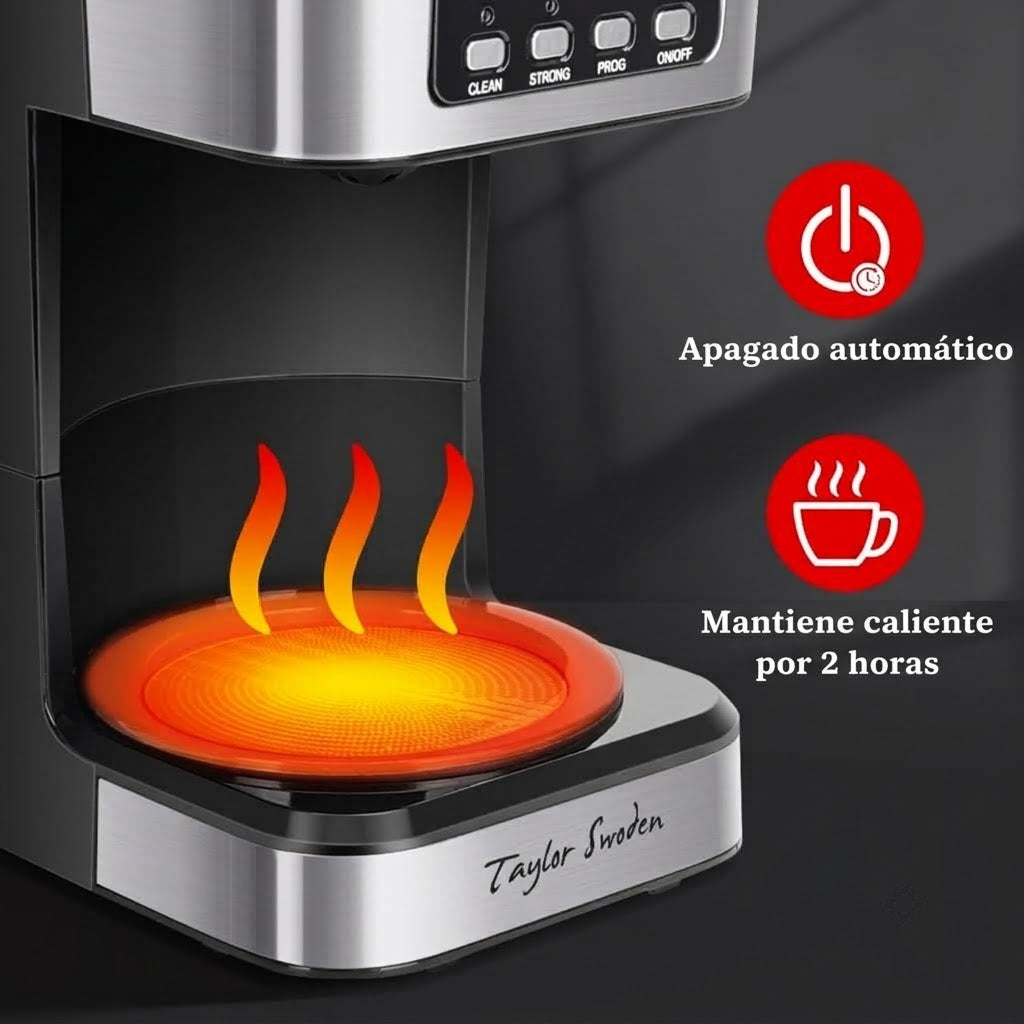 CatyFond Cafetera de Goteo Programable 1.5L