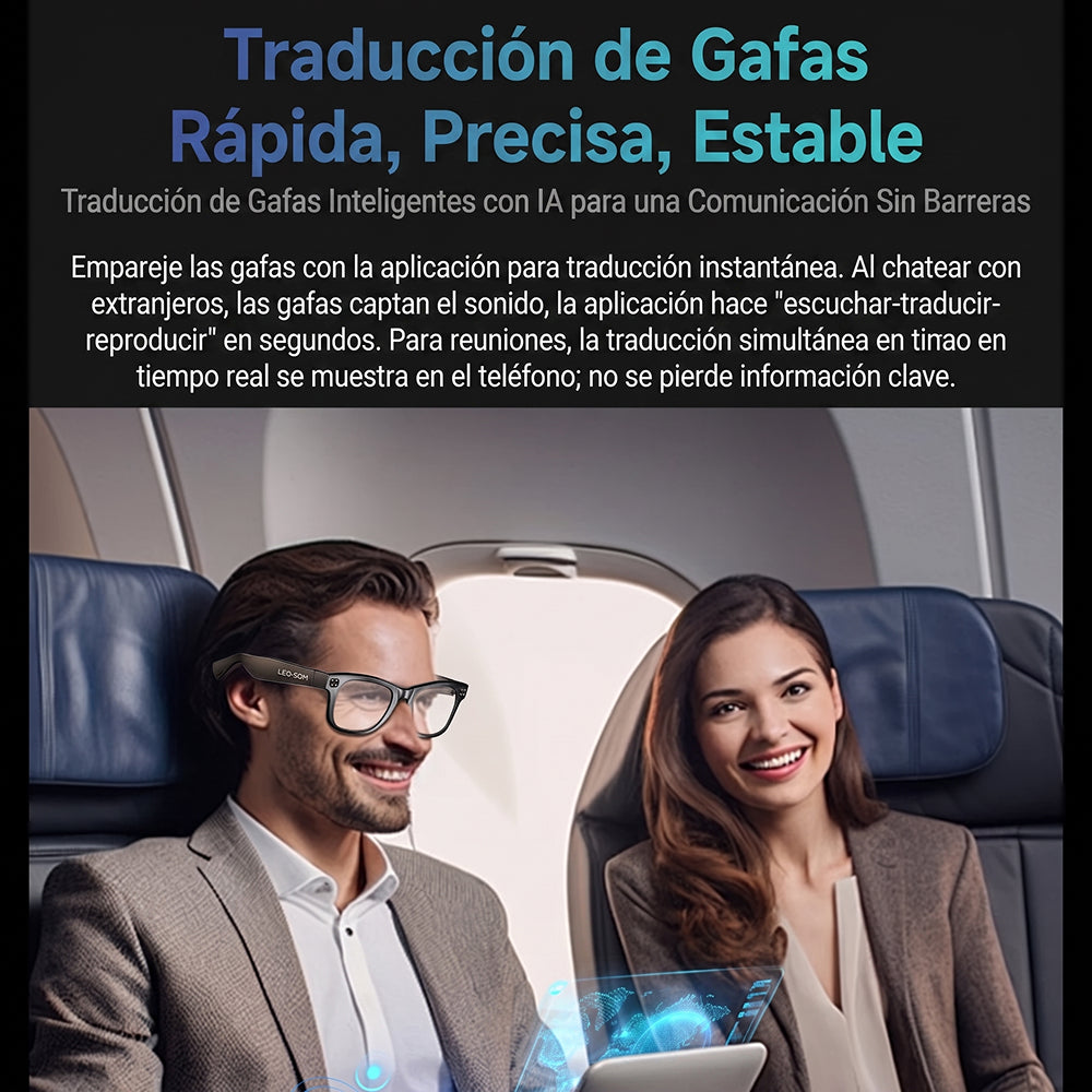 Claviblez Gafas Inteligentes con IA y Cámara Integrada