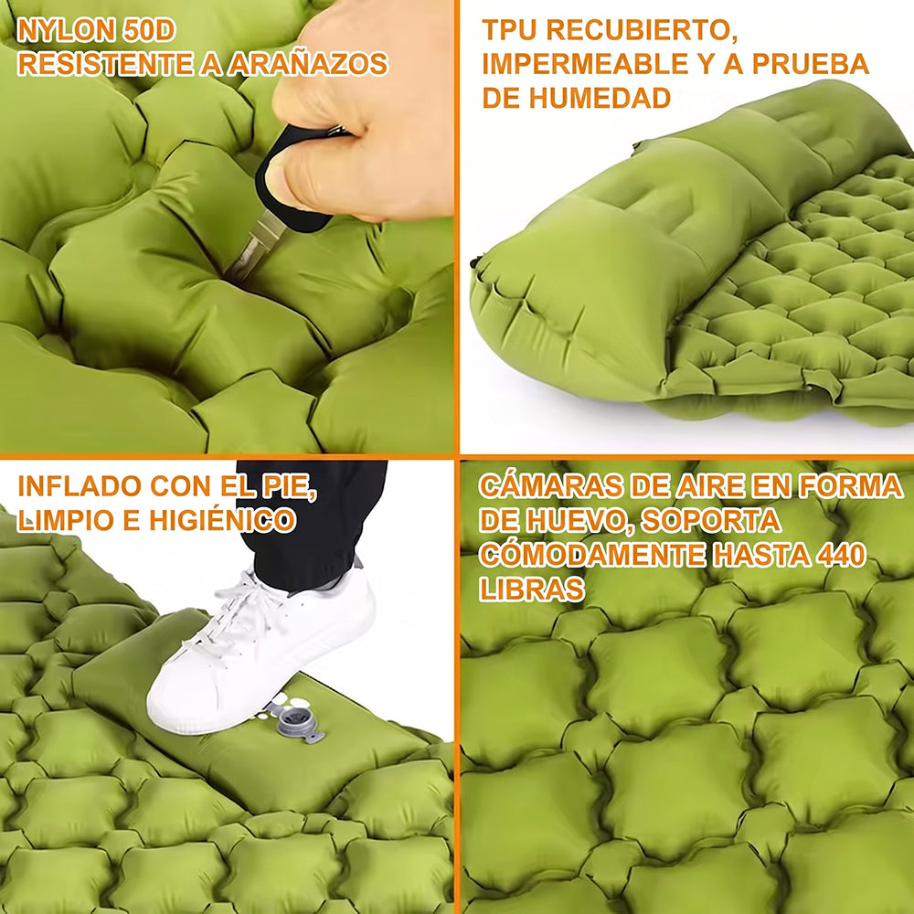 EspliHera Colchón Hinchable Doble de Camping para Parejas