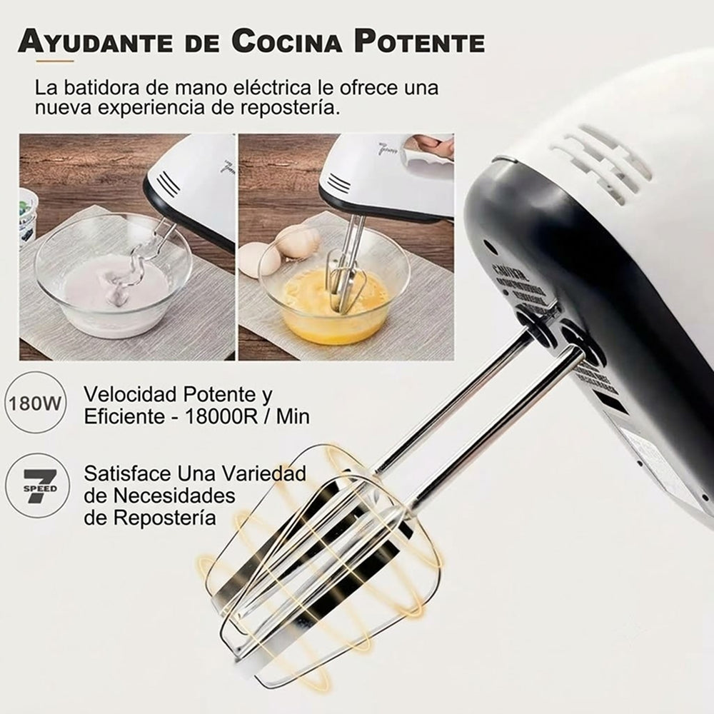 Batidora de Mano Eléctrica FilkMoss 7 Velocidades