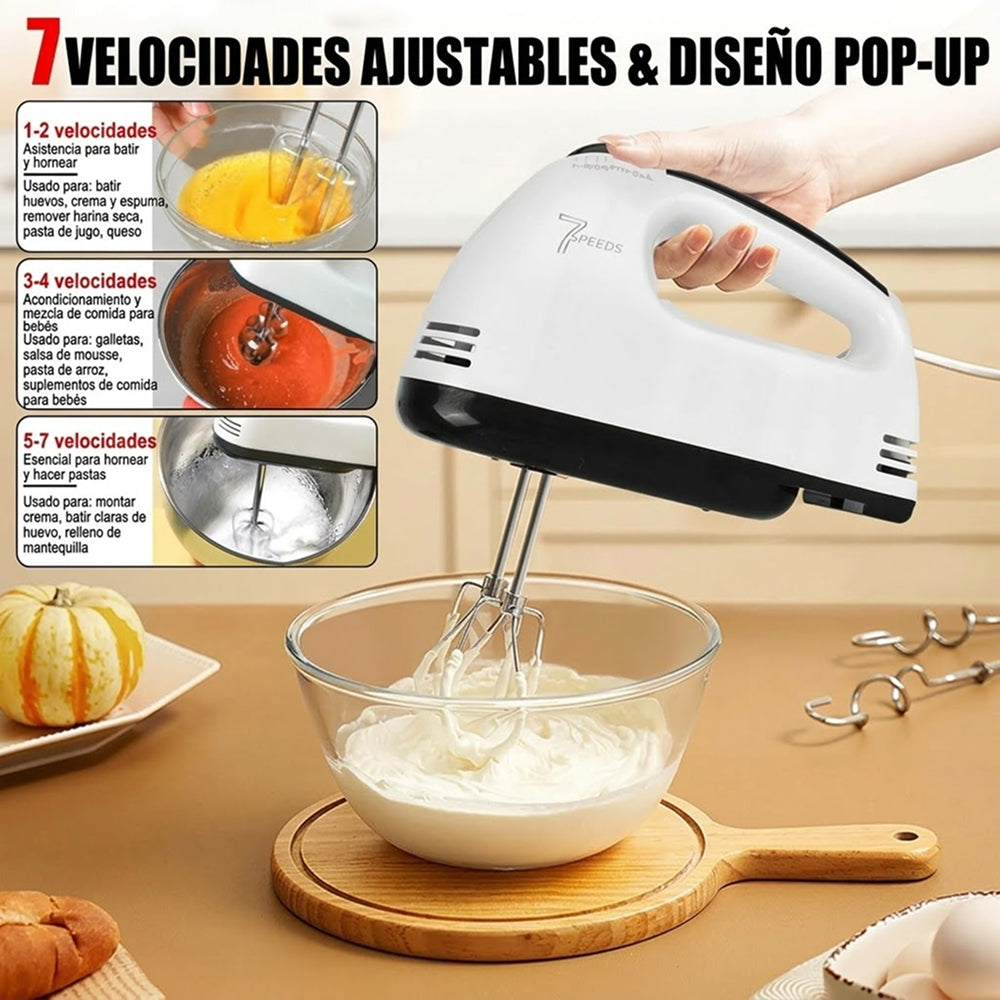 Batidora de Mano Eléctrica FilkMoss 7 Velocidades