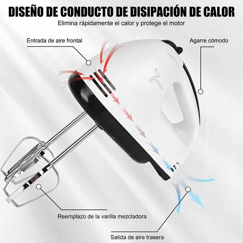 Batidora de Mano Eléctrica FilkMoss 7 Velocidades