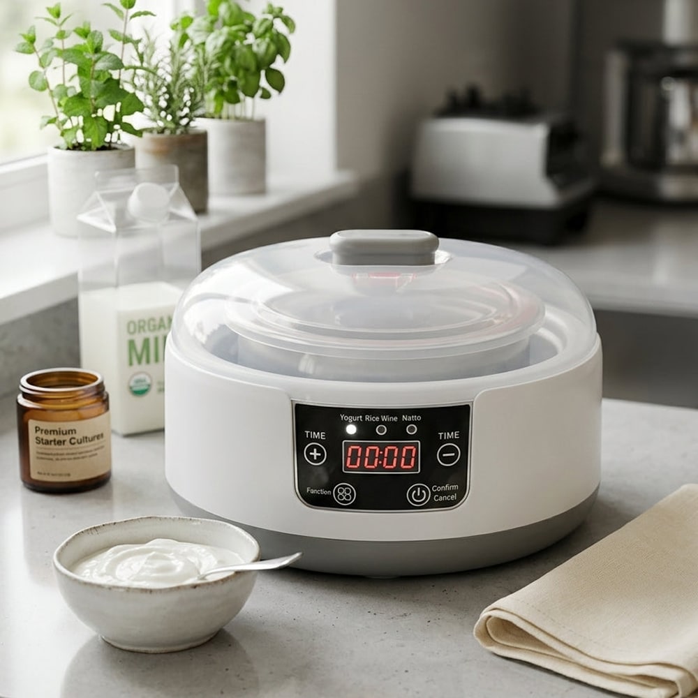 FresDaci Yogurtera y Fermentadora 3 en 1 Automática
