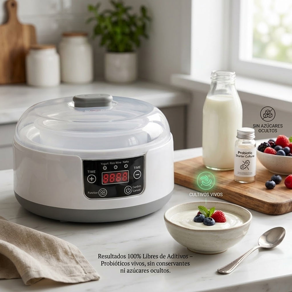 FresDaci Yogurtera y Fermentadora 3 en 1 Automática