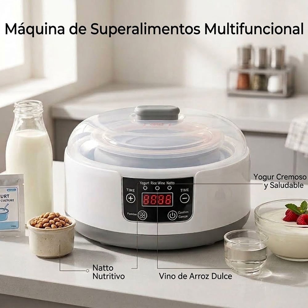 FresDaci Yogurtera y Fermentadora 3 en 1 Automática