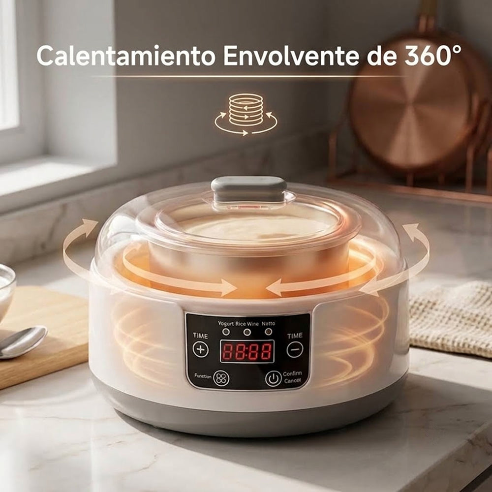 FresDaci Yogurtera y Fermentadora 3 en 1 Automática
