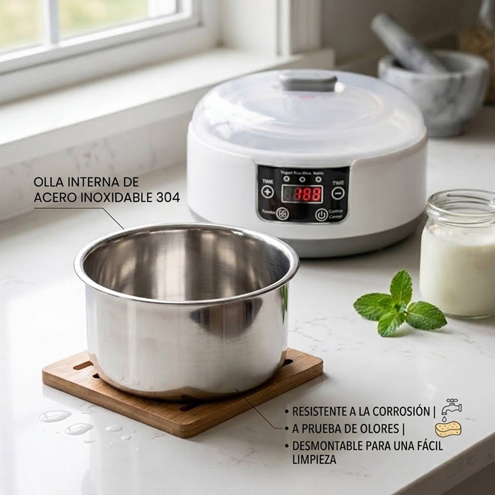 FresDaci Yogurtera y Fermentadora 3 en 1 Automática