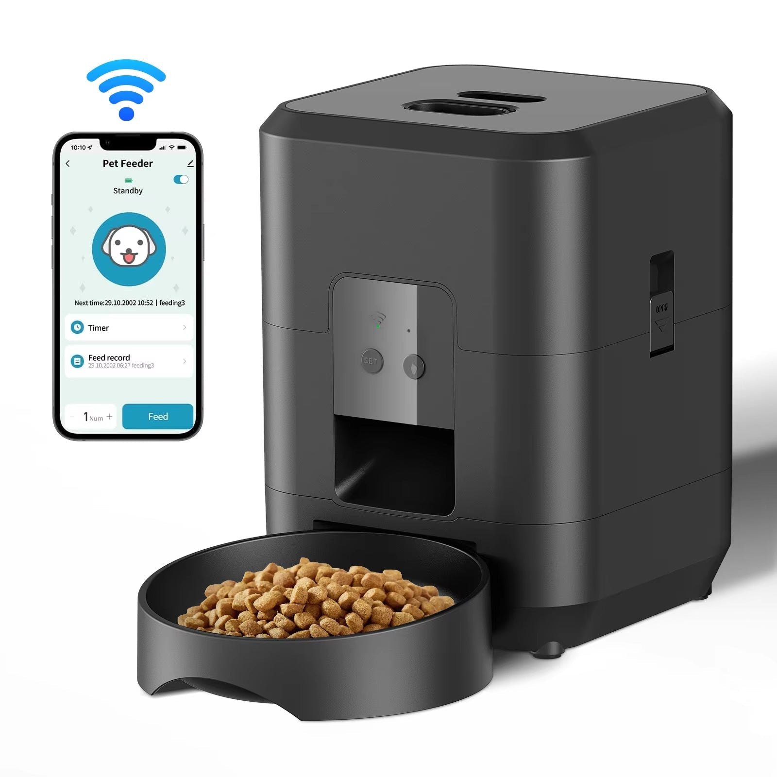 AmorDulco Comedero Automático WiFi para Mascotas