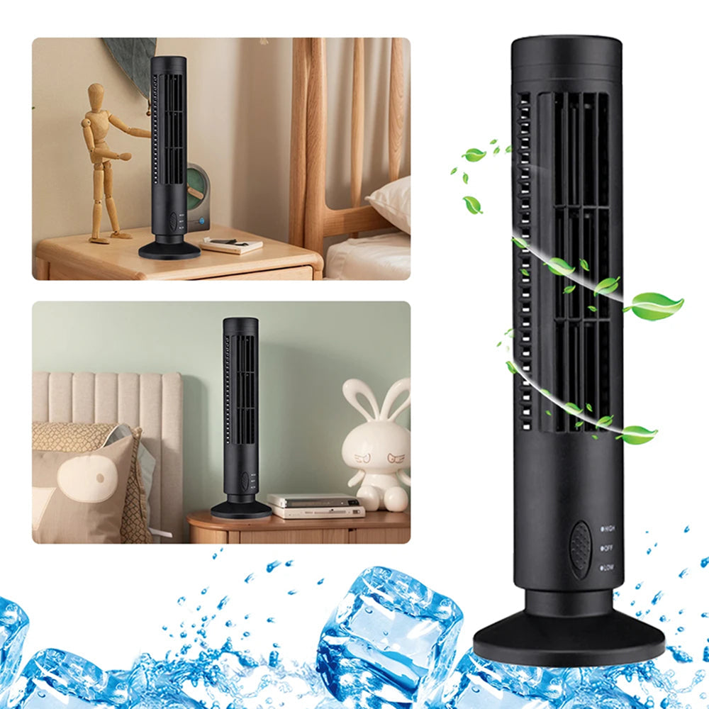 AlmíGuin Ventilador de Pie Sin Aspas Silencioso USB