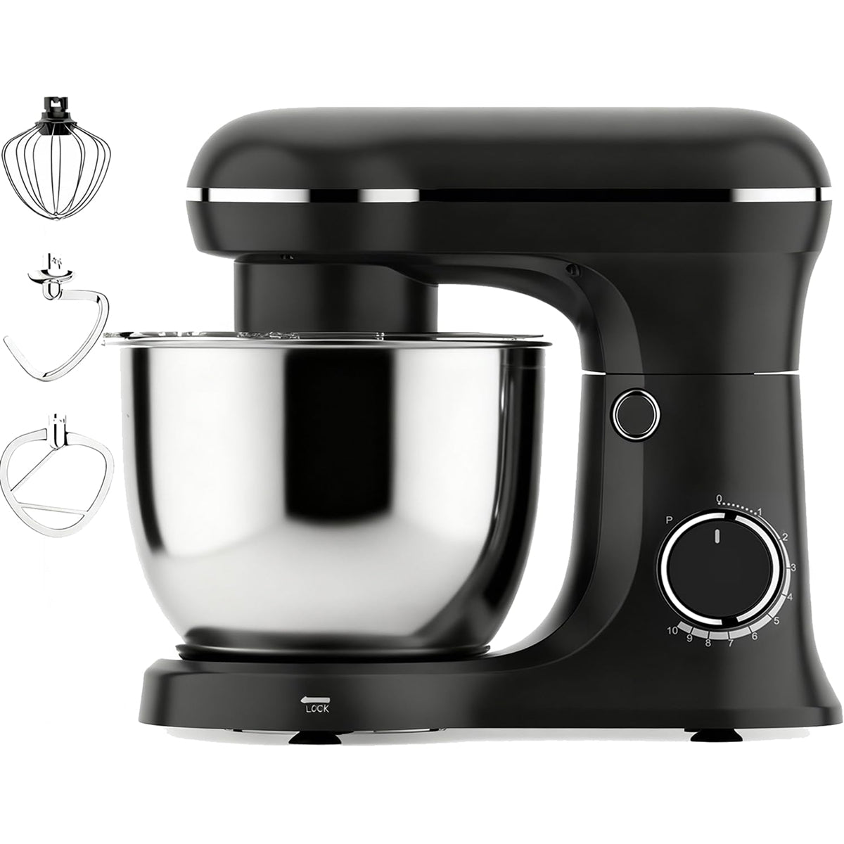 LoenVint Batidora Amasadora 1500W con Tazón de 6QT