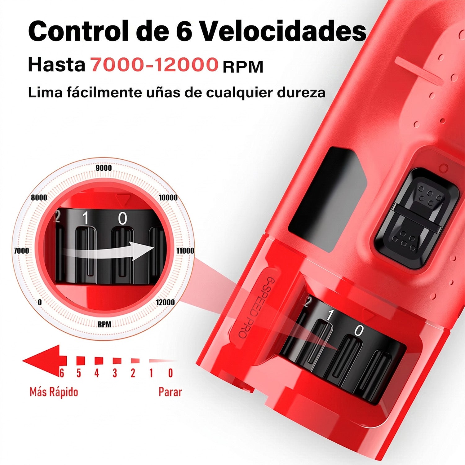Pedosmía Cortauñas Eléctrico Silencioso con Luz LED para Perros