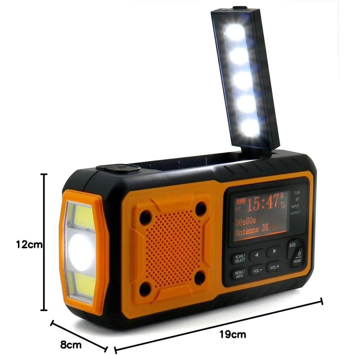 Razóvilla Radio Digital DAB de Emergencia y Batería 5000mAh