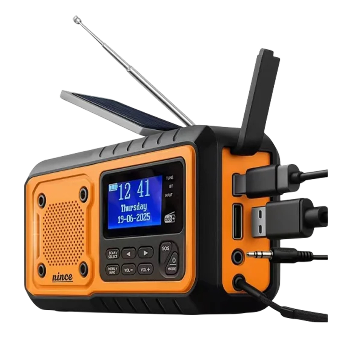 Razóvilla Radio Digital DAB de Emergencia y Batería 5000mAh
