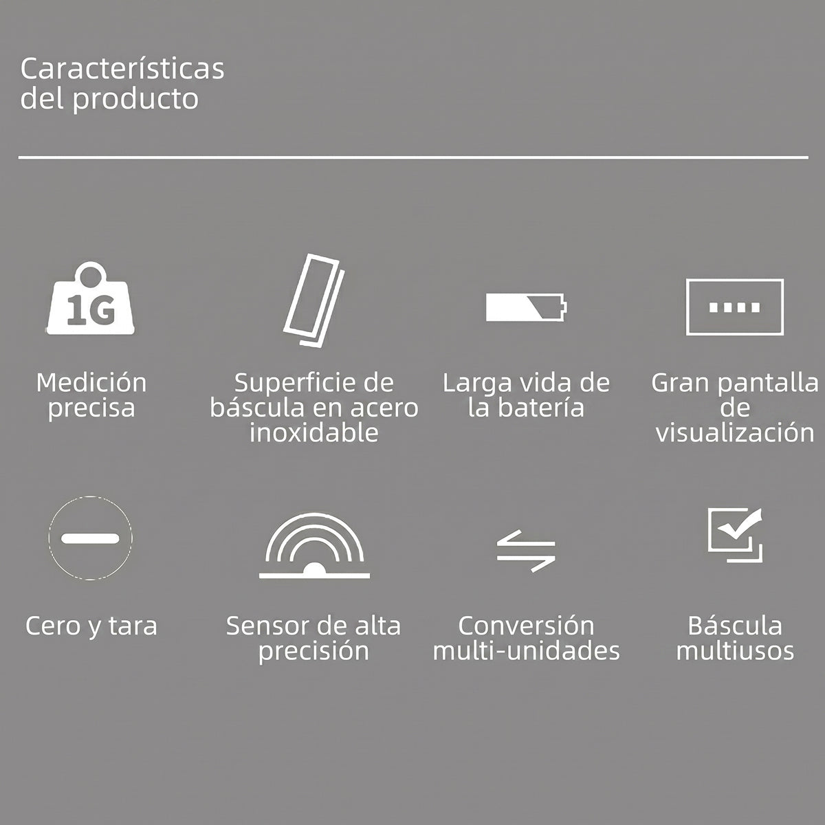 SazóCenit Báscula Digital de Cocina de Precisión 0.1g a 3kg de Acero Cepillado
