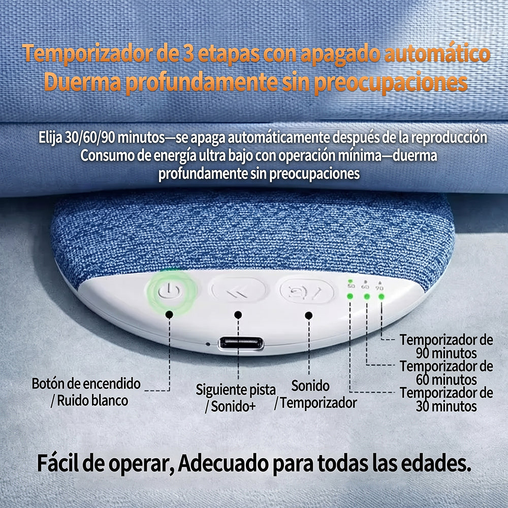 Zahoterí Altavoz para Almohada con Audio Harman y Ruido Blanco